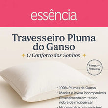 Carregar imagem no visualizador da galeria, Kit 4 Travesseiros Pluma do Ganso – Antialérgicos | Queima Estoque
