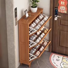 Carregar imagem no visualizador da galeria, Armário de Sapatos de Bambu + 1 Ano de Garantia
